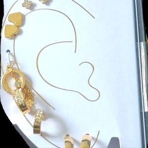 NWT Christian Siriano New York Multi Stud Huggie Pack